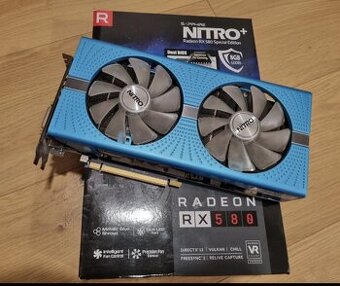 Sapphire NITRO+ Radeon RX580 blue OC- 8GB DDR5.