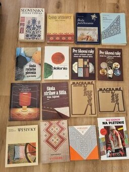 Veľa kníh o šití, pletení a iné