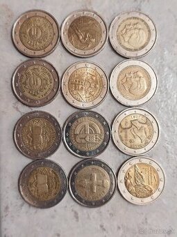 2 eurové mince