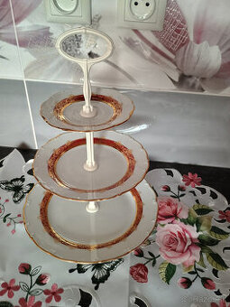 RETRO ETAŽER porcelanový