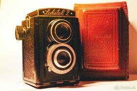 Lubitel II analógový fotoaparát 60mm+ kožené puzdro flexaret - 1
