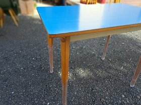 Modrý RETRO stôl - 1