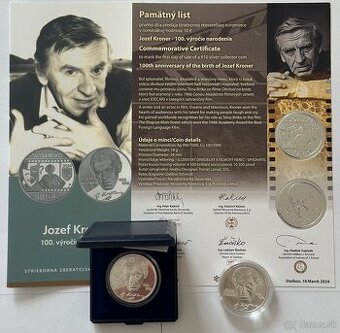 10€ Jozef Kroner 2024  kompletnà sada - 1