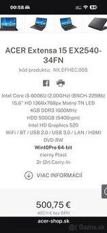 Acer Extensa 15” - 1