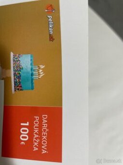 Pelikan.sk darčekova poukážka 100€