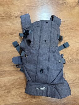 Sivý bavlnený nosič pre bábätká My baby lou
