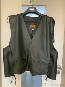 ÚPLNE NOVÁ motorkárska kožená vesta