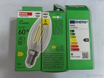 3x EMOS Led žiarovka - NOVÉ