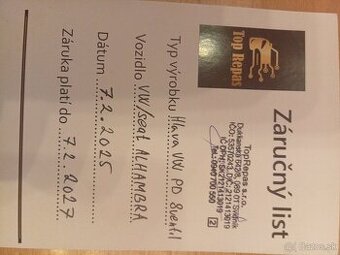 Repasovana hlava seat alhambra