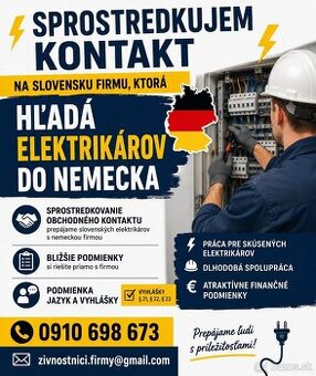 Hľadajú sa elektrikári