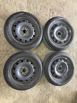Zimná sada 5x100 185/60r15 fabia dezén 6,83mm