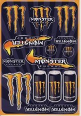 Predám sadu nálepiek moto Monster Energy 2