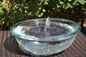 Solárna plávajúca fontána, 150 l/hod, 80cm rozstrek