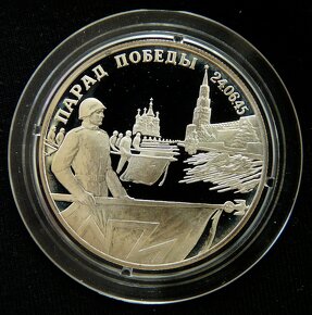 Ruské strieborné zberateľské mince.