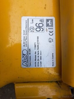 Predaj:benzínova kosačka s pohonom Alko BR46 2,1kw - 1