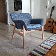Kreslo IKEA Vedbo modré