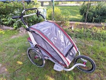 PREDÁM vozík Thule Chariot CX2 Burgundy