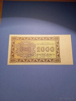 Predám bankovku 2000k 1945 perforovaná