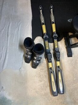 Lyže Rossignol 160cm + lyžiarky