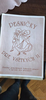 Predám zbierku ľudových piesní pre akordeón