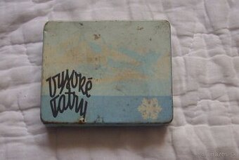 Plechová krabička na cgarety-Tatry