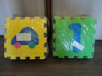 Penové puzzle - podložka - 20 ks - Čísla + Doprava