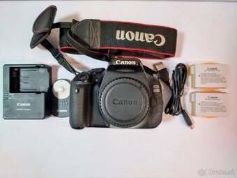 Canon EOS 600D – telo fotoaparátu +  príslušenstvo