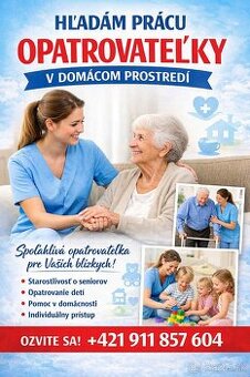 Hladam pracu opatrovanie