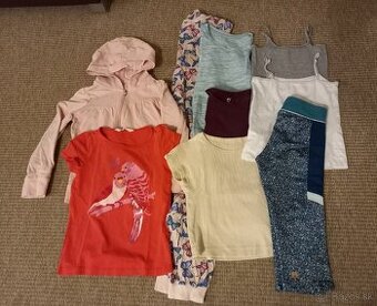 Dievčenské oblečenie veľ. 128 - balík - 9 ks