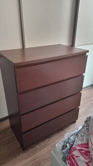 Komody IKEA MALM tmavohnedé 2kusy