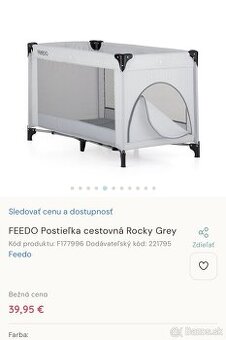 Prenosná postieľka