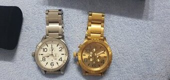 Nixon Zlaté hodinky aj strieborne veľká nad 5cm priemer