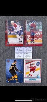 Hokejové kartičky - posledné 4ks Slovákov v NHL na predaj.