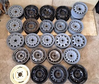 PLECH. DISKY PO 1 KUSE - ŠKODA, FIAT, PEUGEOT, FORD,RENAULT, - 1
