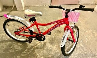 Dievčenský rúžový bicykel velkosť 20