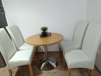 Predám 4 ks jedálenské stoličky kožené