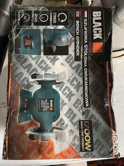 Na predaj: Stolová dvojkotúčová brúska BLACK – 1700 W (NOVÁ)