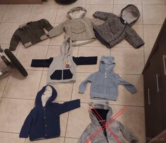 Bundy a kabáty detské a mikiny chlapčenské (veľ. 80)