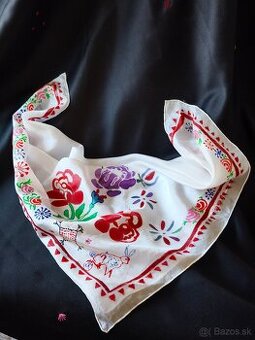 Ručne maľovaná hodvábna šatka - 1