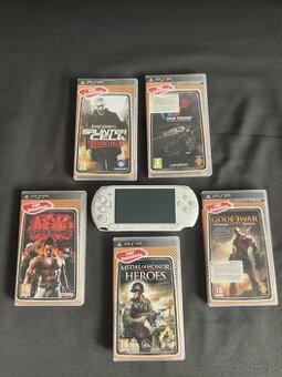 Psp + 5 hier (nejaké hry priamo stiahnuté v psp)