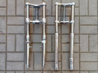 Přední silniční vidle na motorku - dělaná upravená