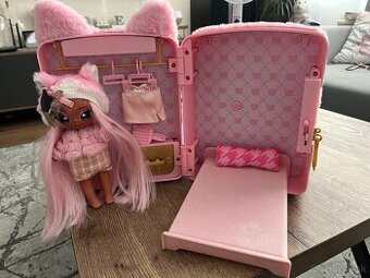 NaNaNa Surprise Ruksak Mačička 3v1 - Ružová