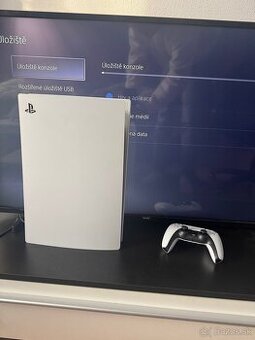 PlayStation 5 Digital Edition – TOP stav + nový ovládač