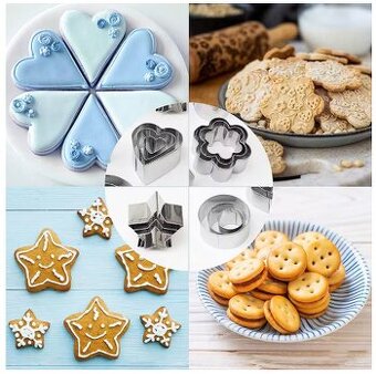 30 kusové balenie vykrajovačiek na koláče