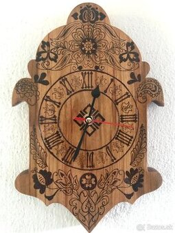 Čerešňové hand-made hodiny