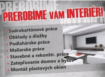 Stavebné práce a rekonštrukcie