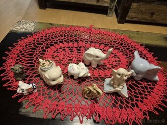 Kolekcia porcelanovych slonikov pre šťastie