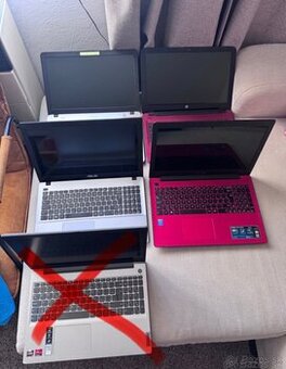 Predám 5 starších notebookov, Asus, HP, Lenovo
