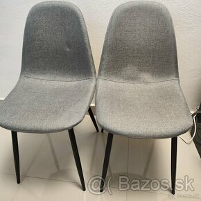 Nové stoličky sivé