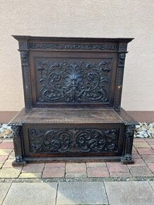 Starožitná renesančná lavica - 1